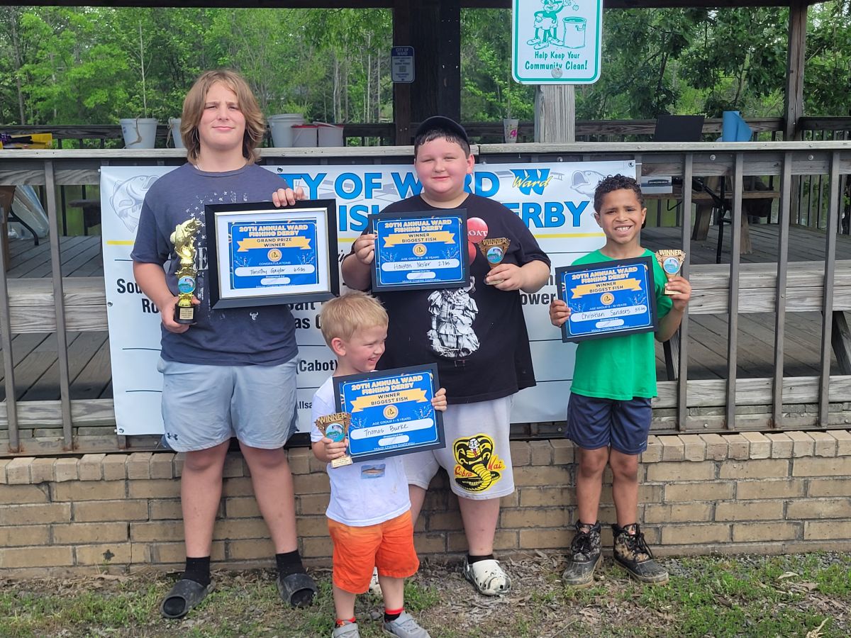 Winners of the 20th Annual Fishing Derby
